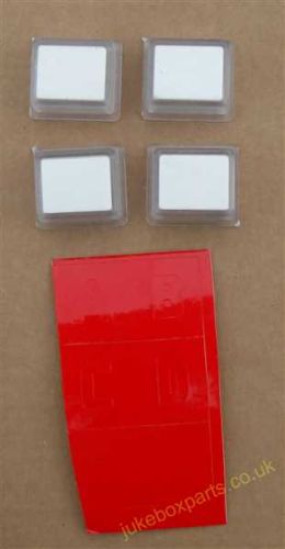 Wurlitzer 4 x New Old Stock Buttons (WP201)