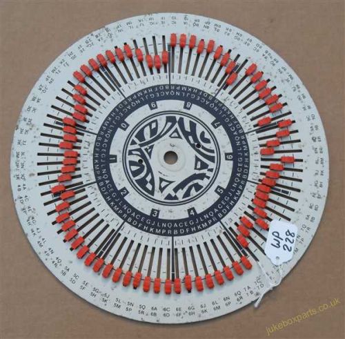 German Wurlitzer Popularity Wheel (WP228)